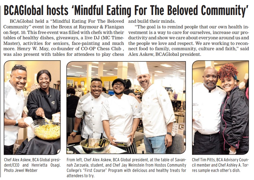 Bronx Times Reporter features MEBC Event about Health and Wellness